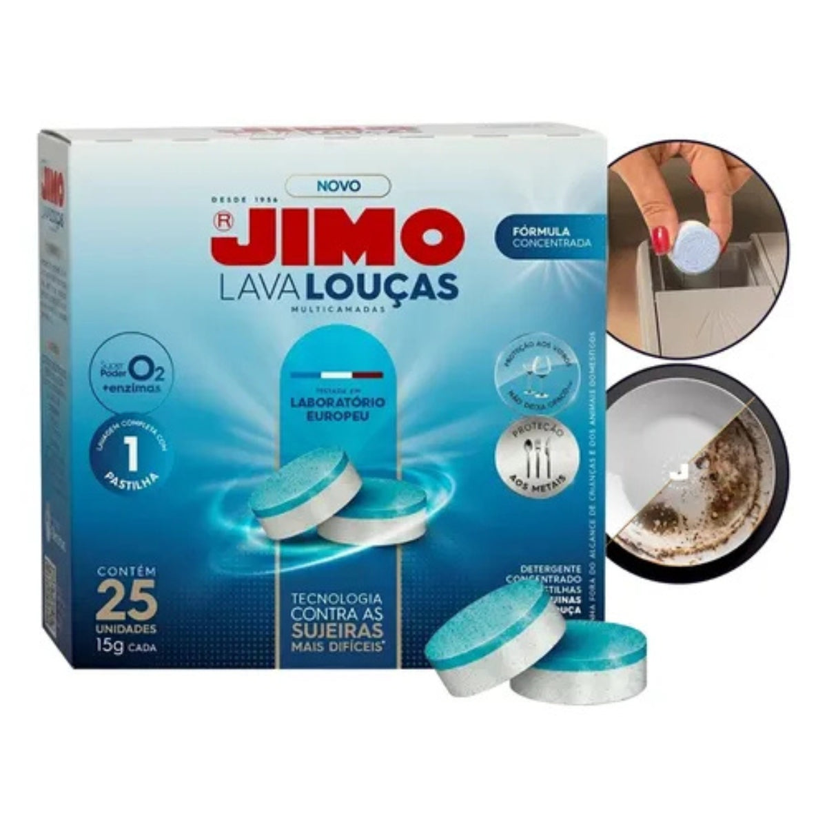 Lava-Louças Multicamadas Concentrado Jimo 25 Unidades