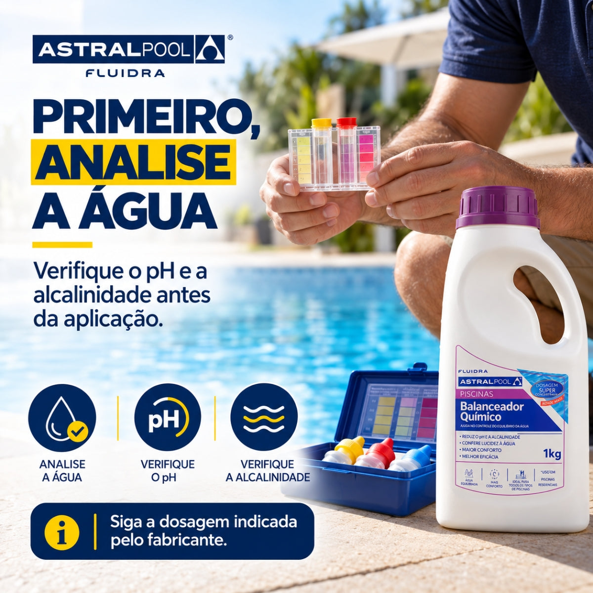 Redutor de pH e Alcalinidade Gran AstralPool 1 kg Fluidra