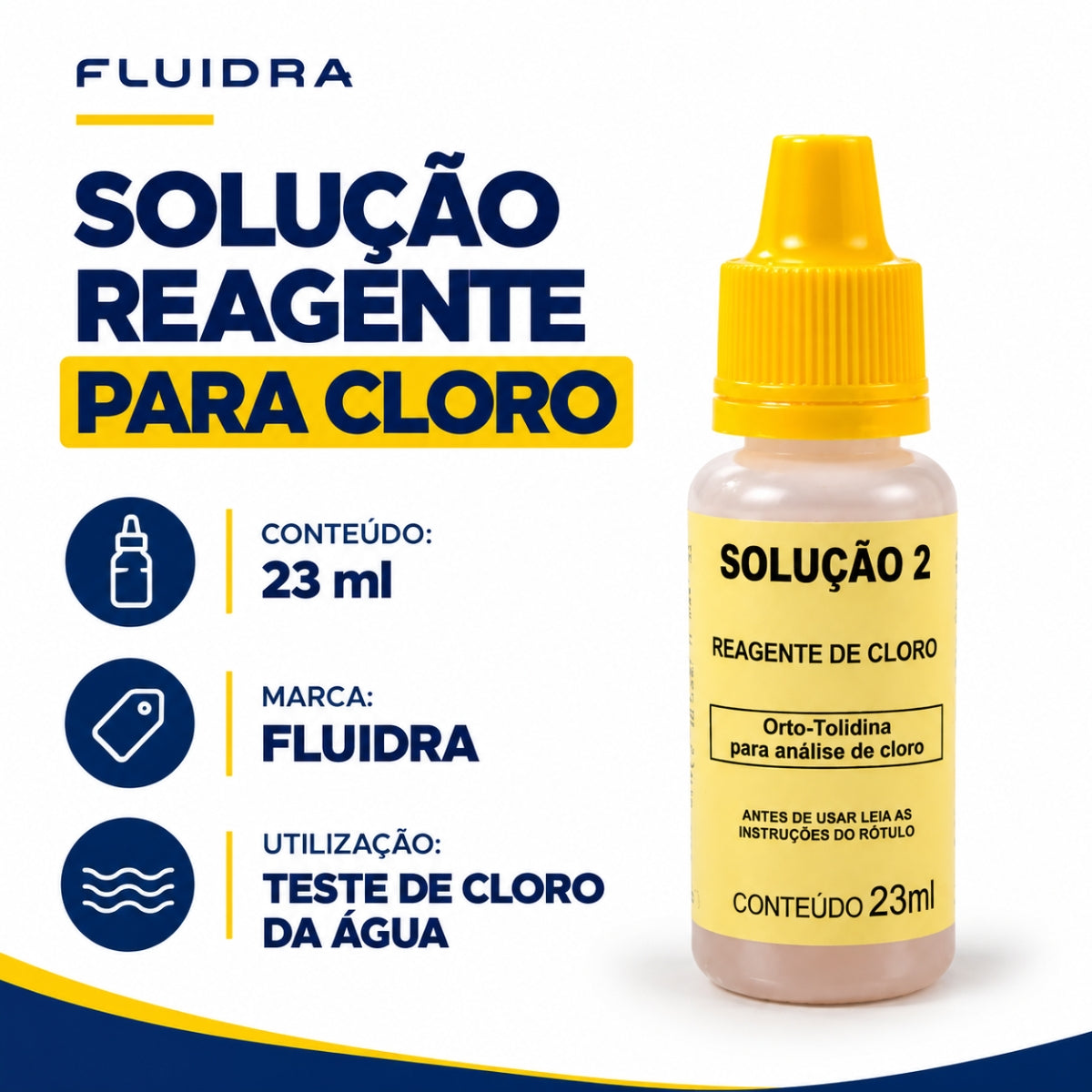 Solução Reagente para Cloro 23 ml Fluidra