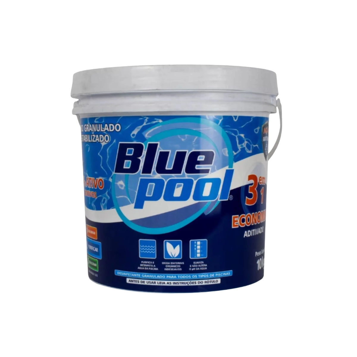 Cloro Economic 3 em 1 BluePool 10 kg Fluidra
