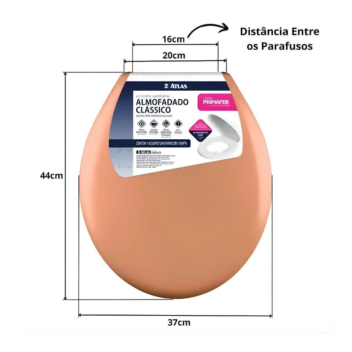 Assento Sanitário Almofadado Clássico Astra - Thony Ferragem