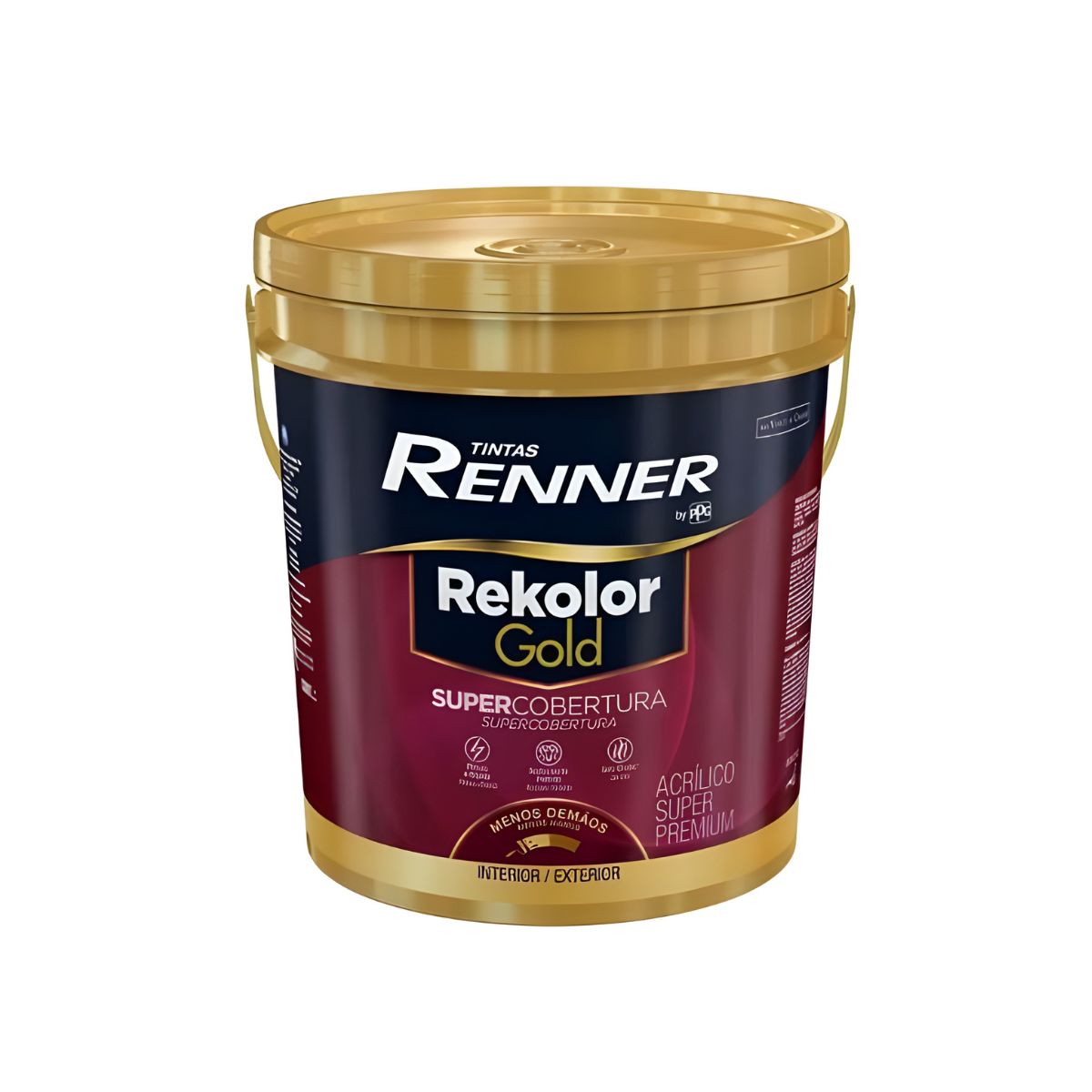 Tinta Acrílica Rekolor Gold Fosco Branco Pastel Médio 18L Renner