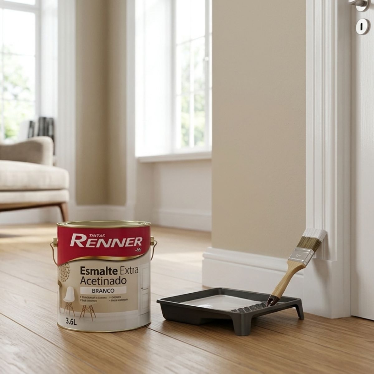 Esmalte Extra Acetinado Branco 3,6L Renner