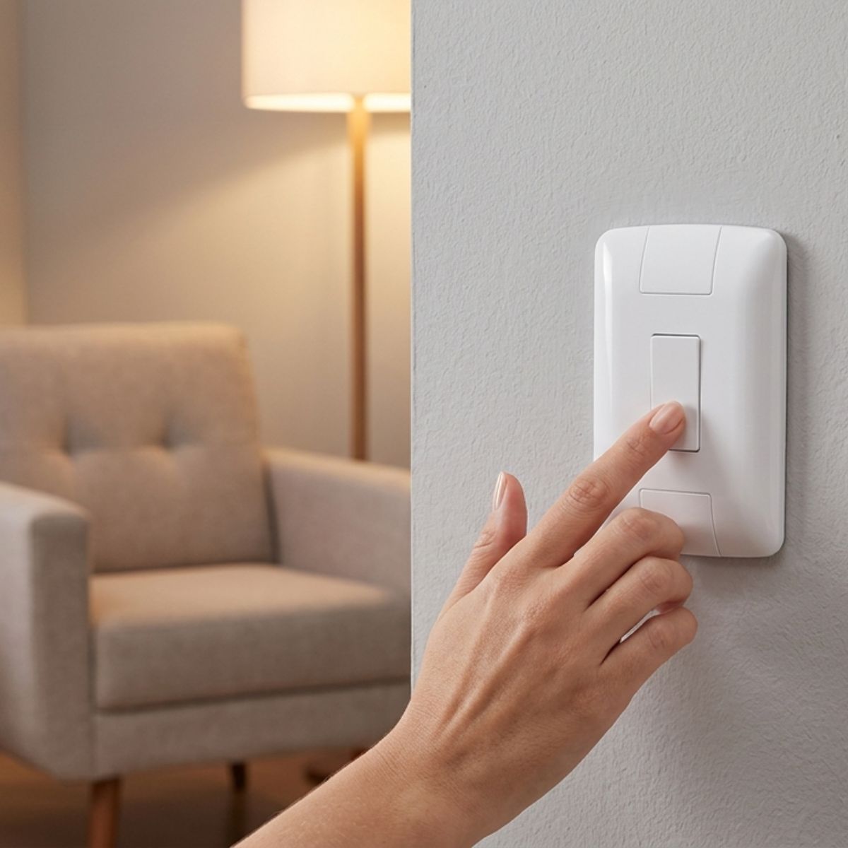 Conjunto 1 Interruptor Simples Aria 4x2 Branco Tramontina