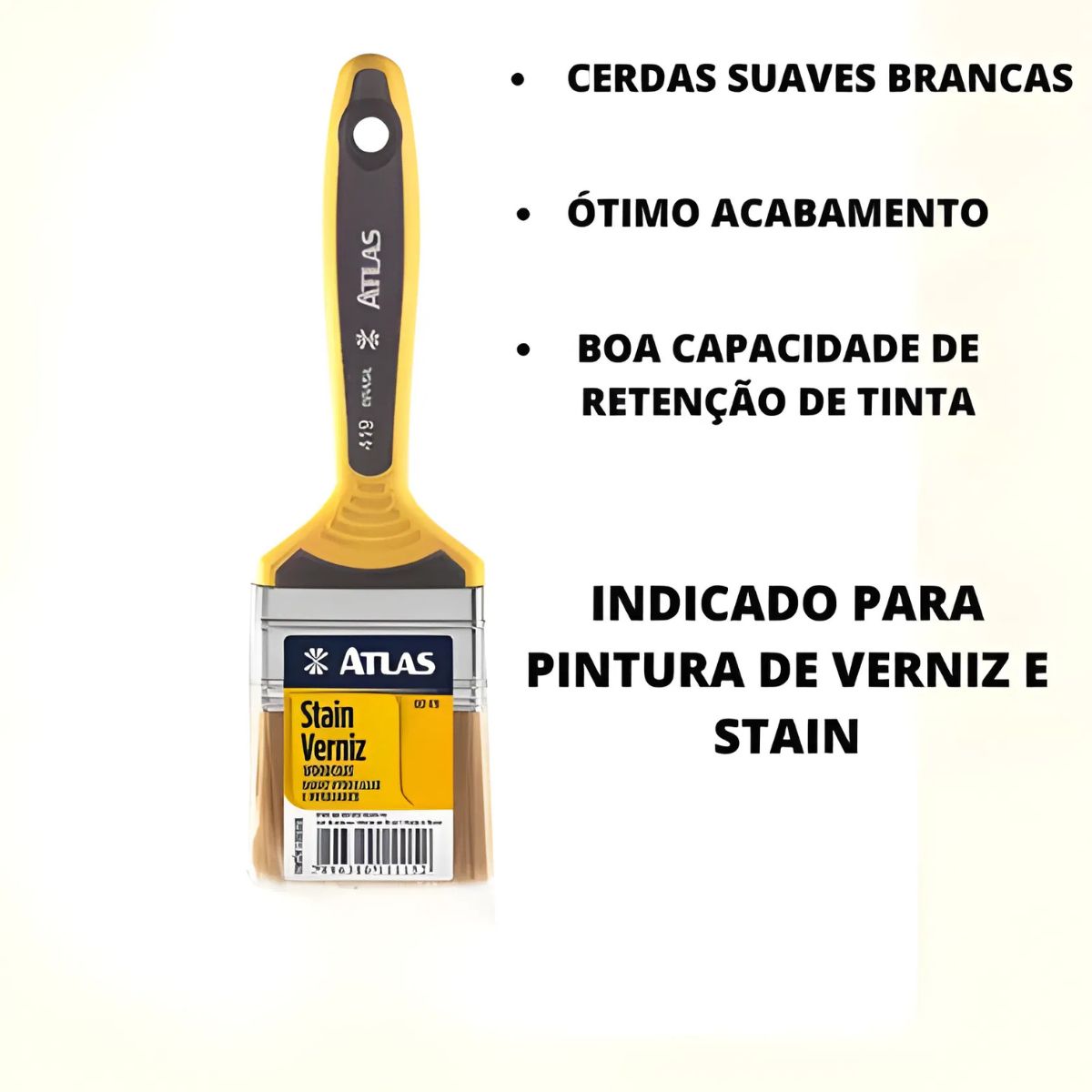 Pincel Para Verniz 419 Atlas