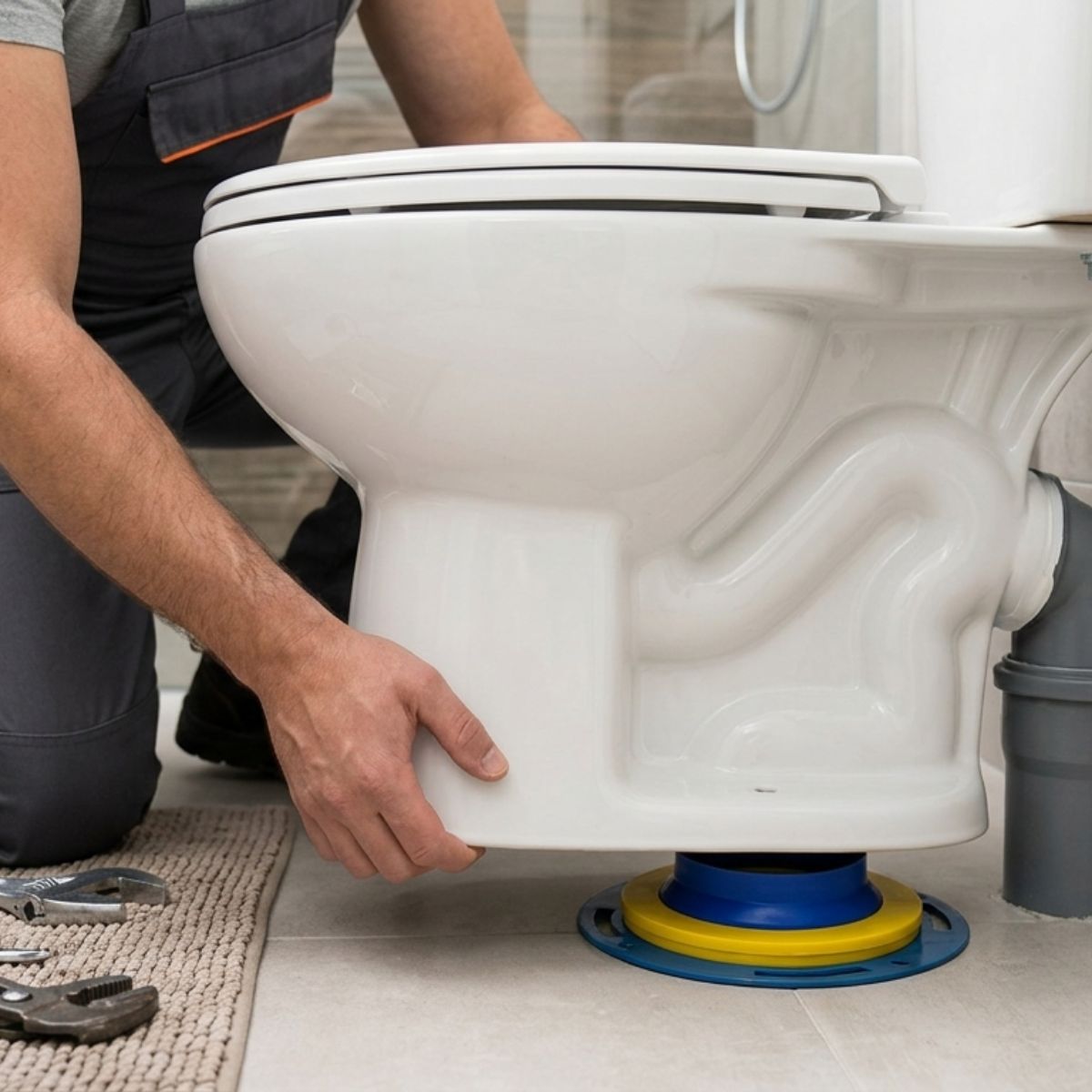 Anel De Vedação Para Vaso Sanitário C/ Guiador Blukit