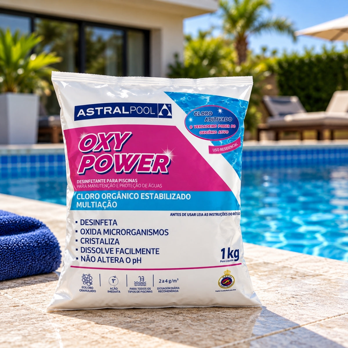 Cloro OxyPower Multiação AstralPool 1 kg Fluidra