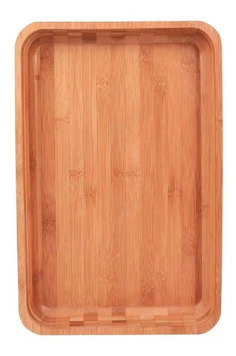 Gamela Bamboo Para Churrasco 30cm X 45cm Mor - Thony Ferragem