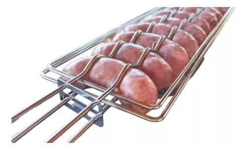 Grelha de Churrasco para Linguiça 12x48cm Grilazer - Thony Ferragem