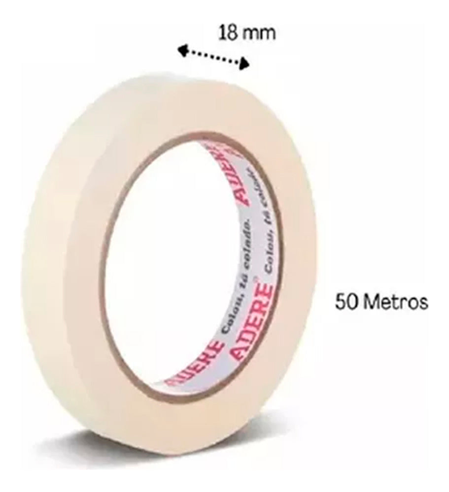 Fita Crepe 423 18mm X 50m Adere - Thony Ferragem