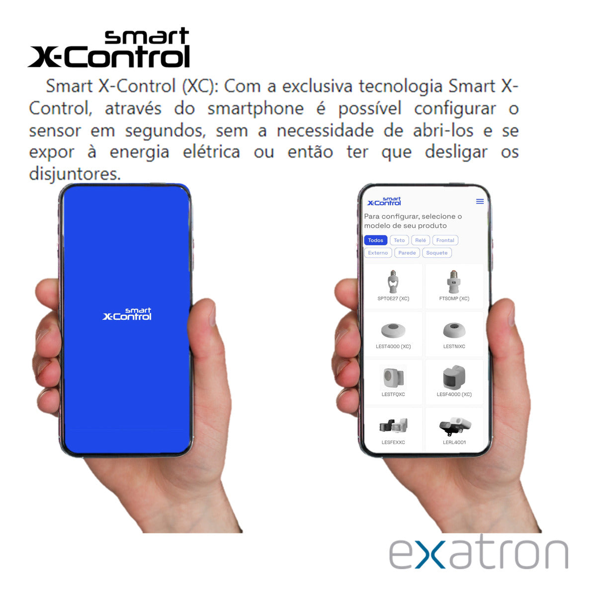 Sensor De Presença Parede 4x2 Sem Tecla Exatron - Thony Ferragem