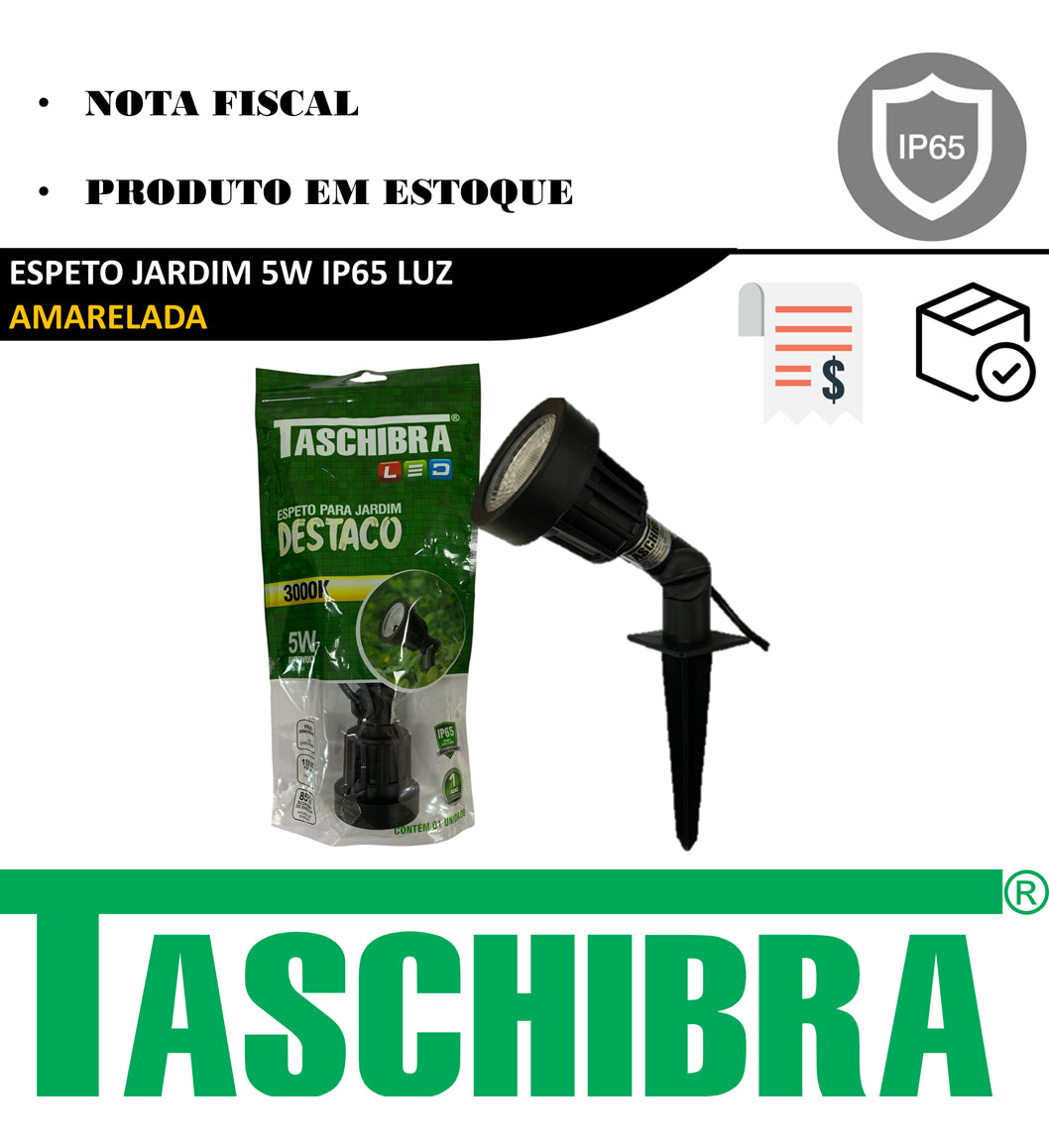 Espeto para Jardim Led 5W 3000k Destaco Taschibra - Thony Ferragem