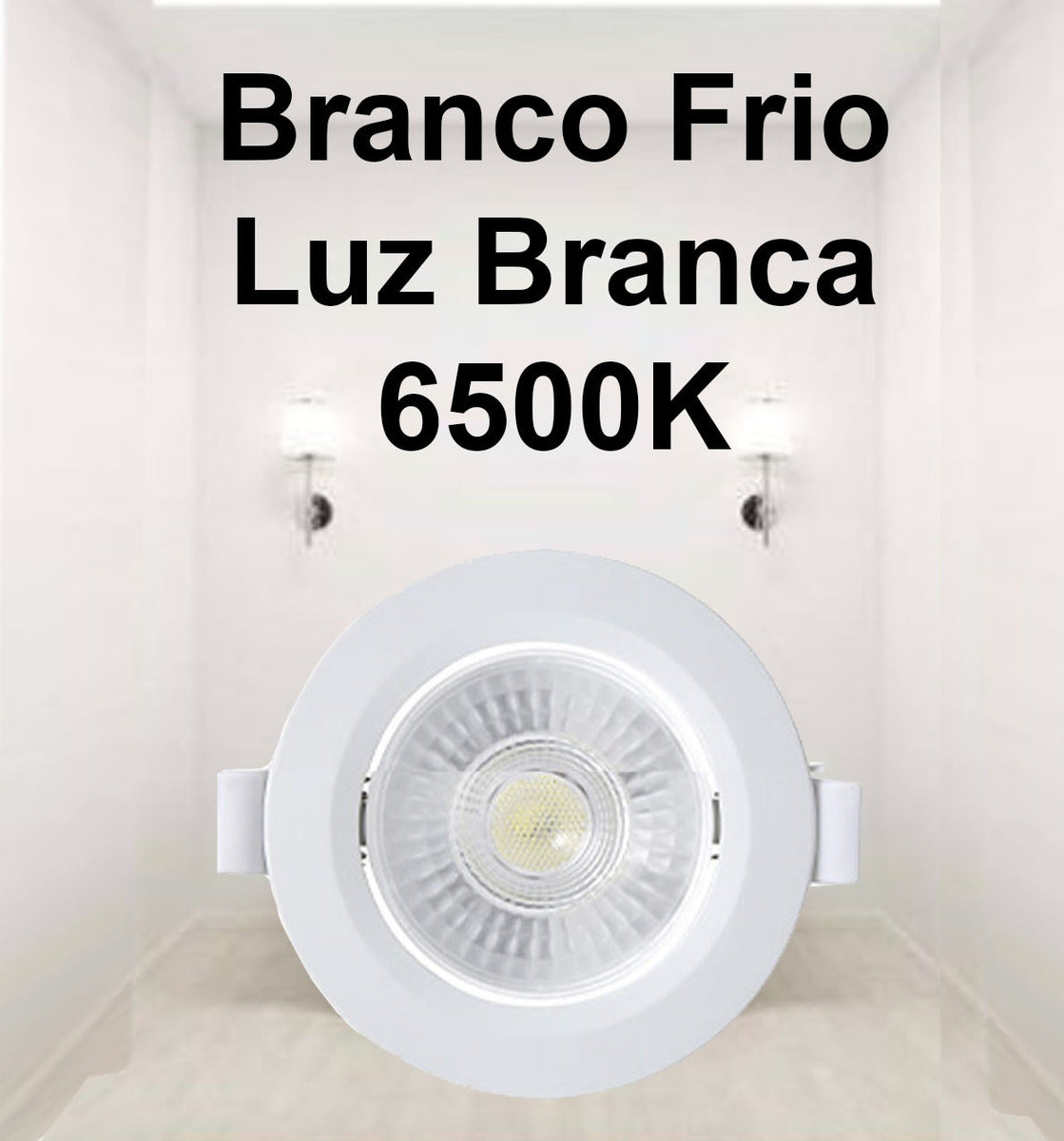 KIT 10 Spot Led Embutir Redondo 5W 6500K Taschibra - Thony Ferragem