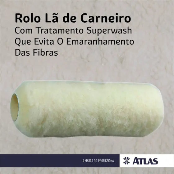 Rolo La Carneiro 23cm Atlas - Thony Ferragem