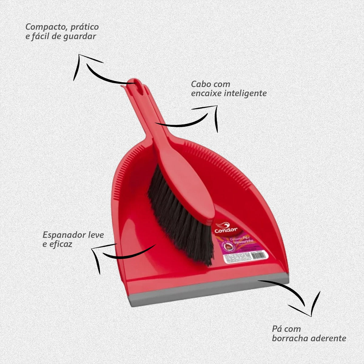 Pá para Lixo e Espanador VP-2 Condor - Thony Ferragem