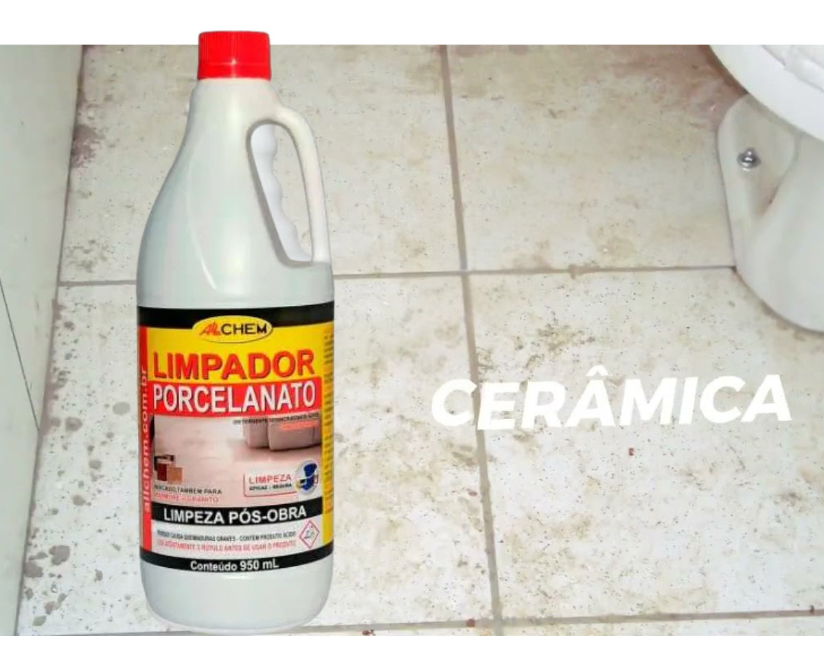 Limpador Porcelanato (Pos-Obra) 950ml Allchem - Thony Ferragem