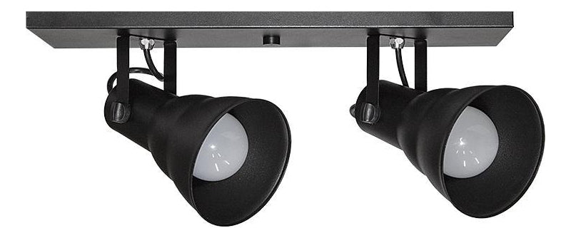 Spot Linear Hol 2xe27 Preto Fosco Taschibra - Thony Ferragem