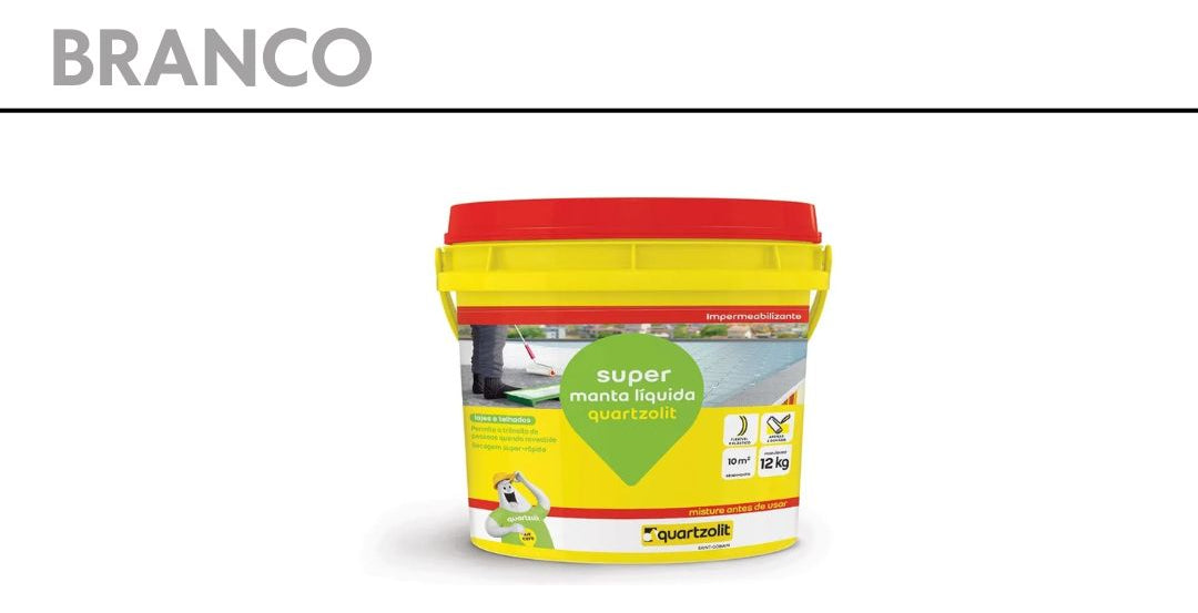 Impermeabilizante Super Manta Liquida Branco 12kg Quartzolit - Thony Ferragem