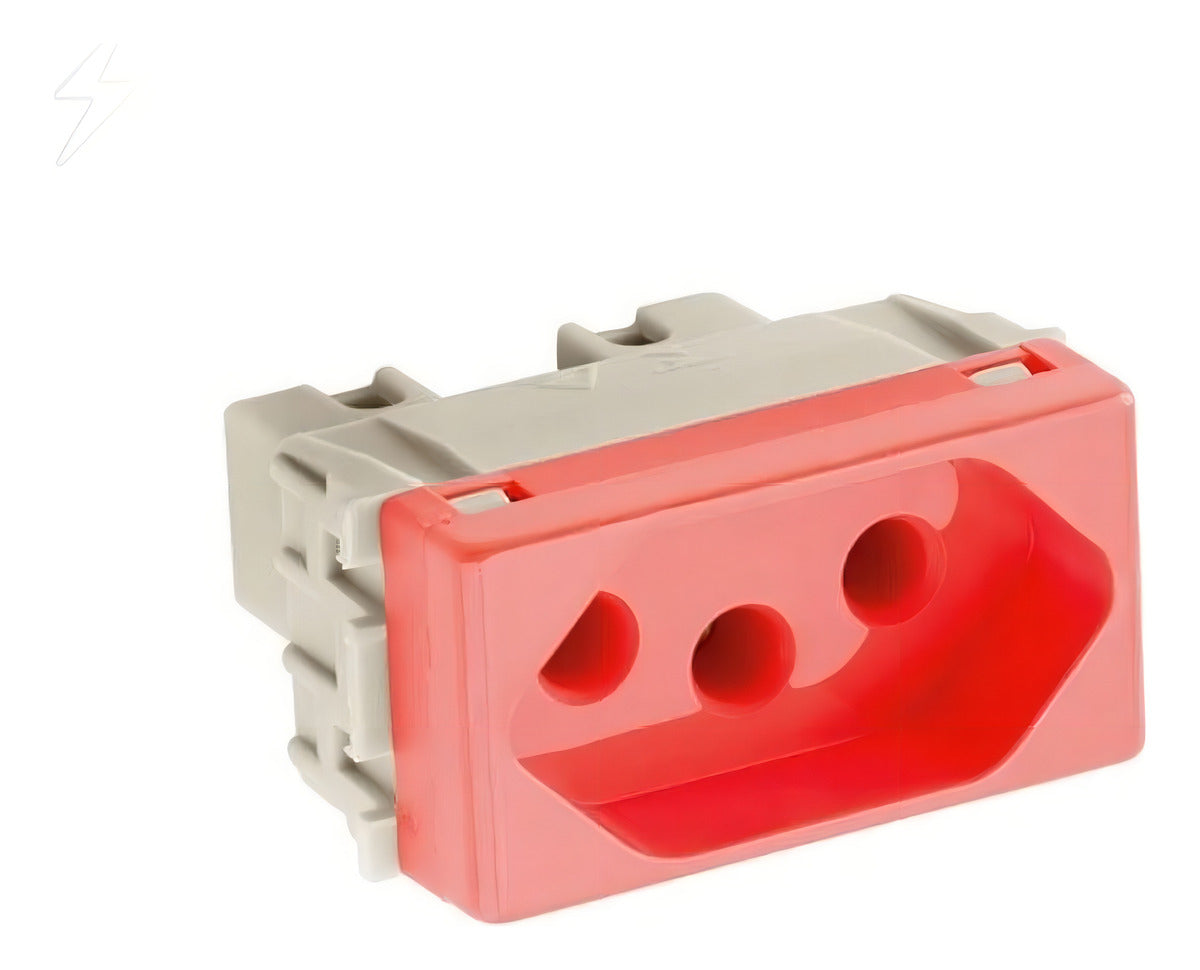 Modulo Tomada 2p+T 20a 250v Vermelha Tramontina - Thony Ferragem