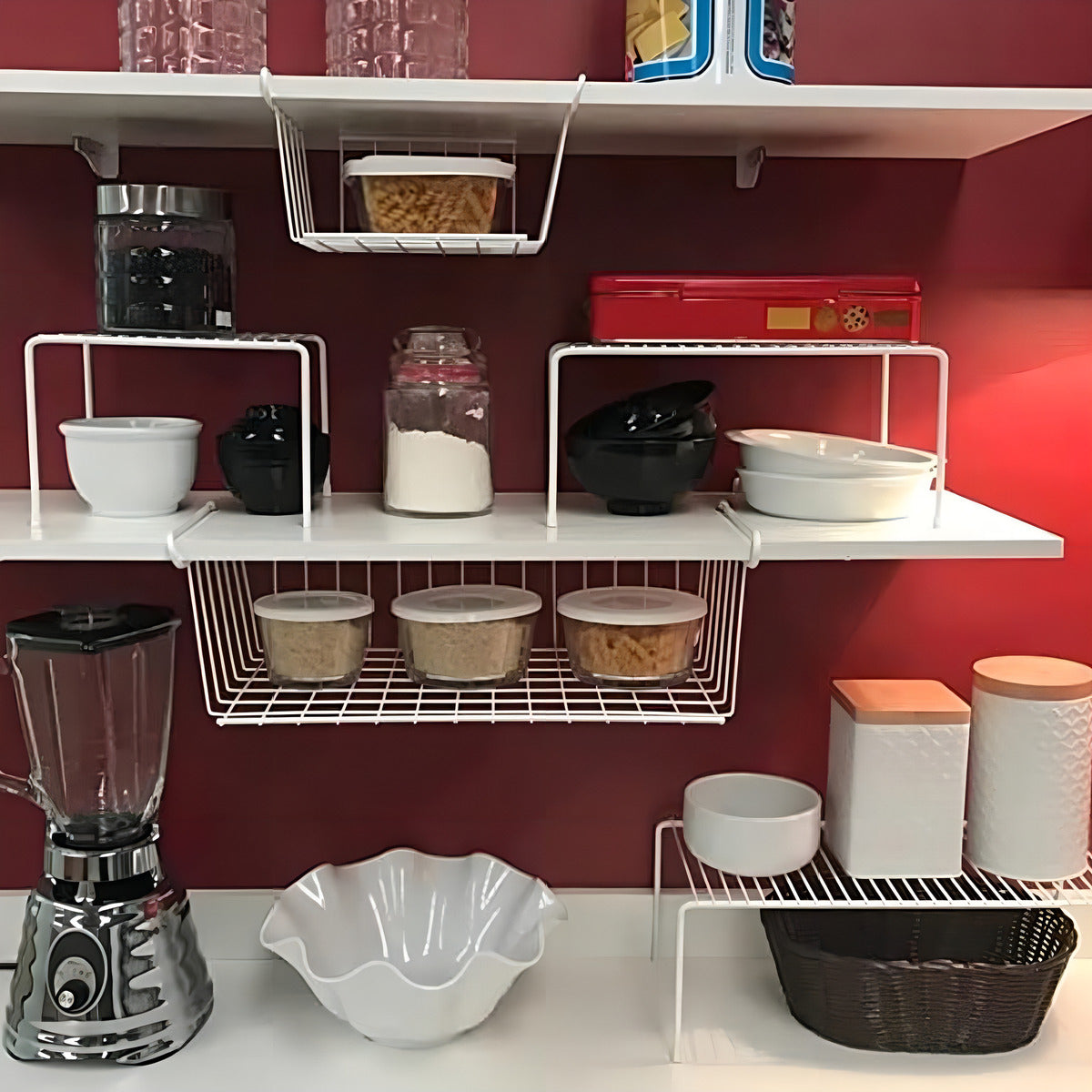 Organizador De Armario Medio Branco Dicarlo - Thony Ferragem