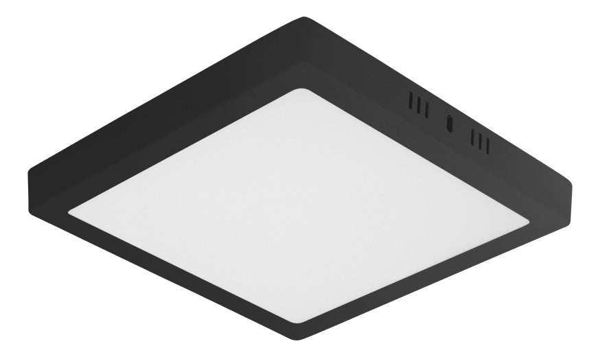 Painel De Led Quadrado Sobrepor 18w Preto 3000k Taschibra - Thony Ferragem