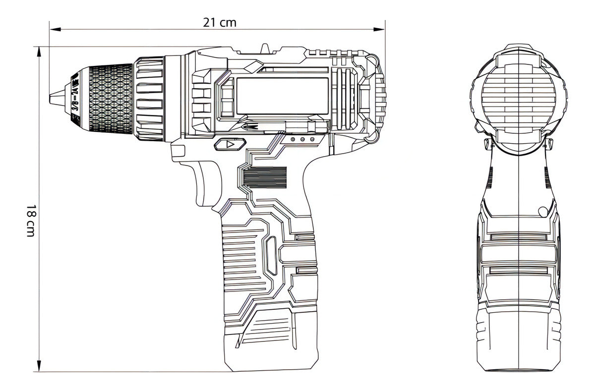Parafusadeira/Furadeira A Bateria 10,8v Tramontina - Thony Ferragem