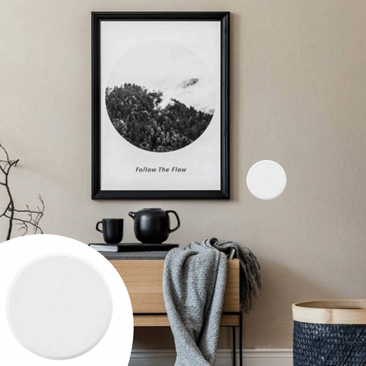 Placa Cega Redonda 4x4 - Duale Up Iriel - Thony Ferragem