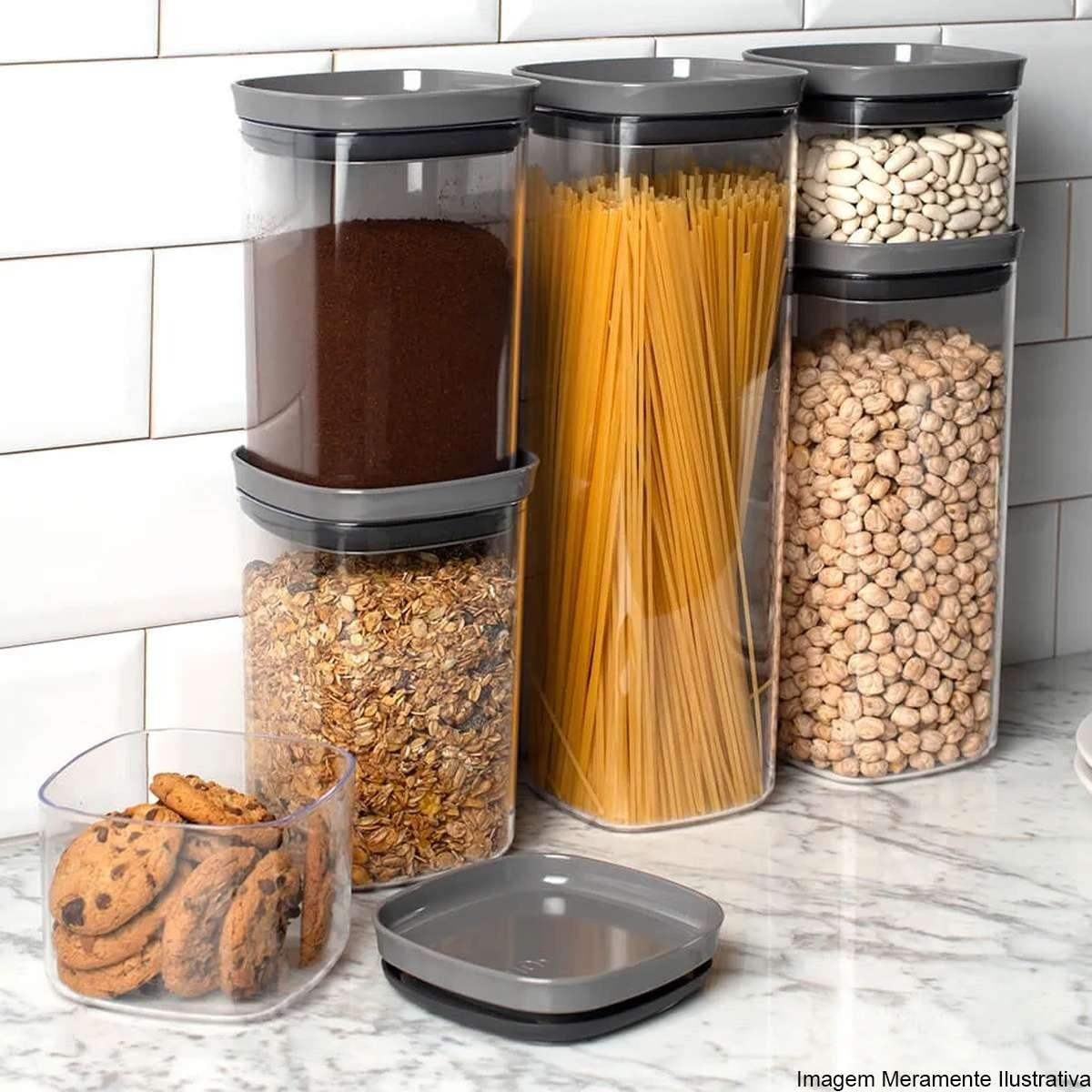 Pote Hermetico 0,45 L Block C/ Tampa Chumbo OU - Thony Ferragem