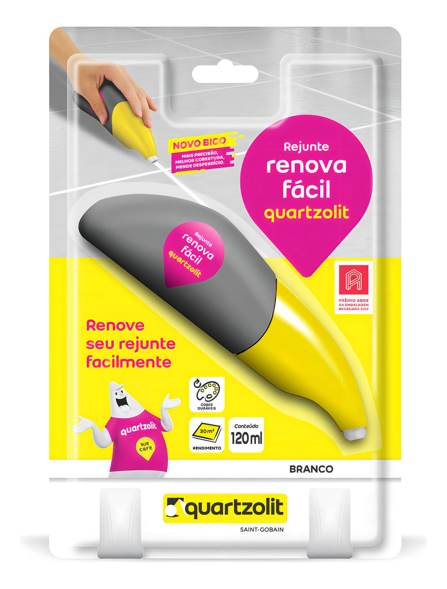 Rejunte Renova Facil Branco 120ml Quartzolit - Thony Ferragem