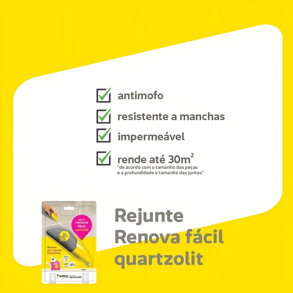 Rejunte Renova Facil Corda 120ml Quartzolit - Thony Ferragem
