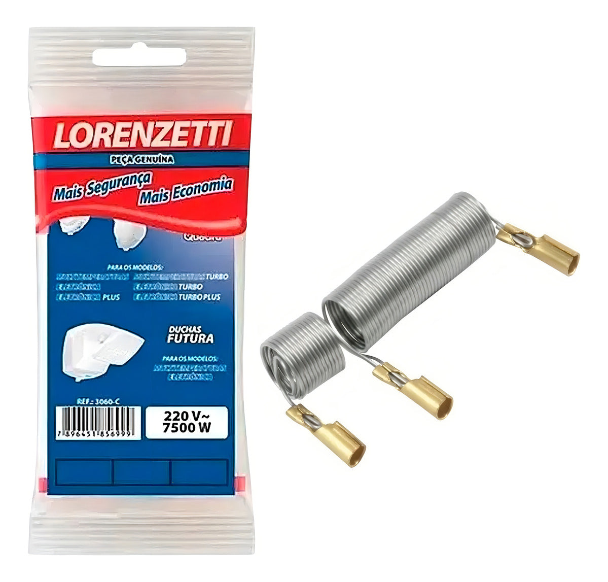 Resistencia Ducha Duo Shower 7500w 220v Lorenzetti - Thony Ferragem