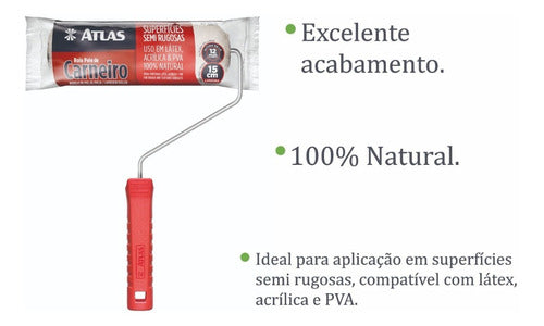 Rolo La Carneiro 15cm Atlas - Thony Ferragem