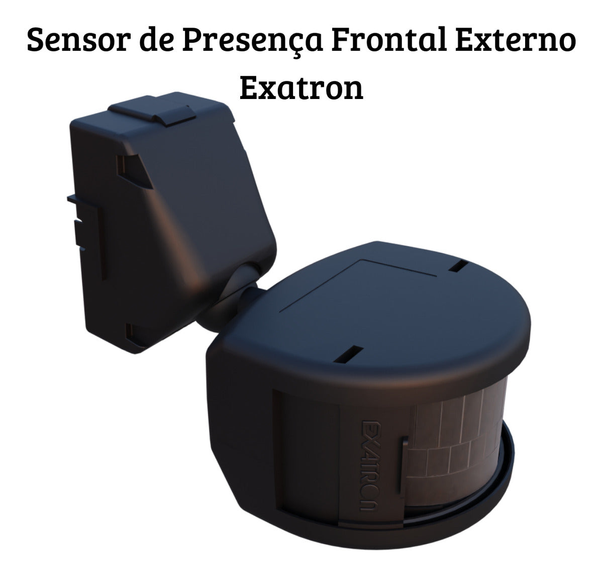 Sensor Presença Externo Preto Exatron - Thony Ferragem