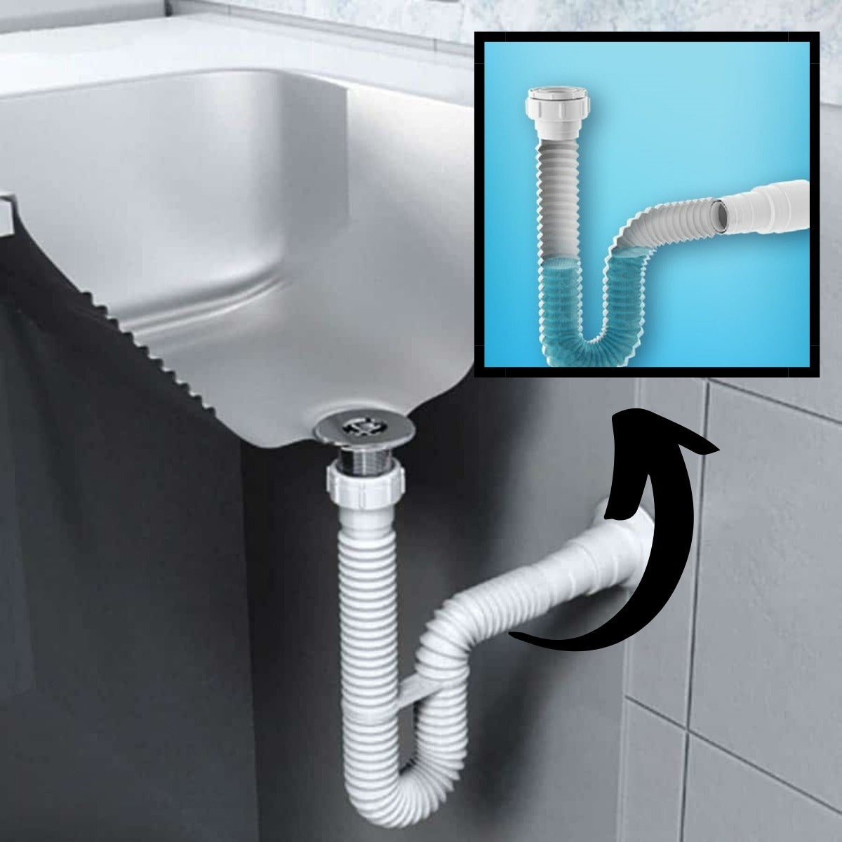 Sifao Tubo Extensivo Universal 74cm Branco Censi - Thony Ferragem