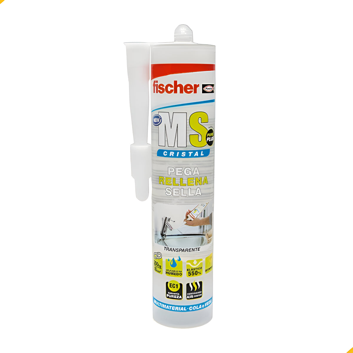 Selante Ms Transparente 300ml Fischer - Thony Ferragem