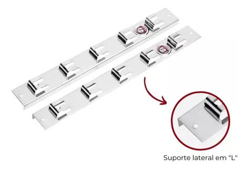 Suporte Lateral P/ Churrasqueira Pequena 40cm MZ Metal - Thony Ferragem