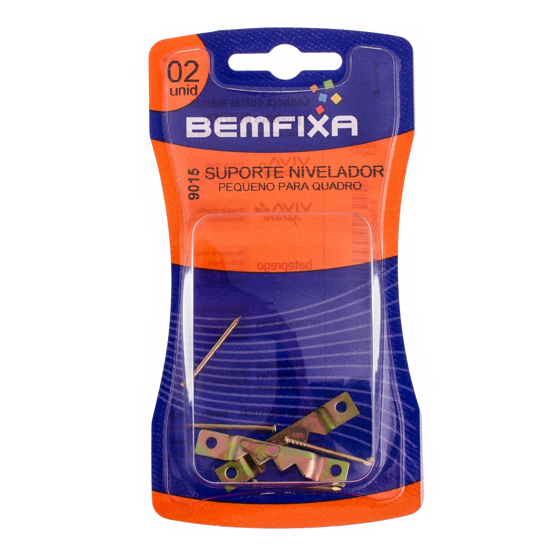 Cartela Gancho Nivelador P/ Quadros Grande C/ 2pc BemFixa - Thony Ferragem