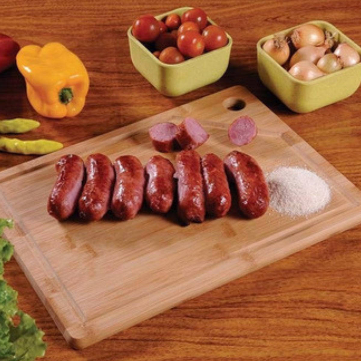 Tabua Corte 30x20cm Bamboo Mor - Thony Ferragem