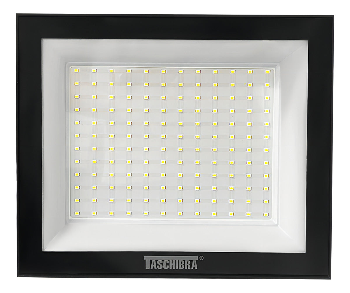 Refletor Led Slim 150w 6500k Bivolt Preto Taschibra - Thony Ferragem