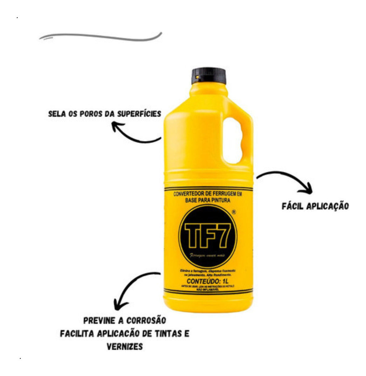 Tf7 Conversor Ferrugem 1lt - Thony Ferragem