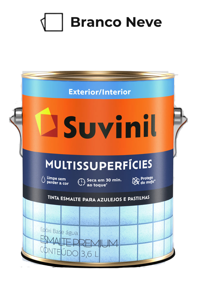 Tinta Epóxi Para Cozinhas E Banheiros Branco 3,6l Suvinil - Thony Ferragem