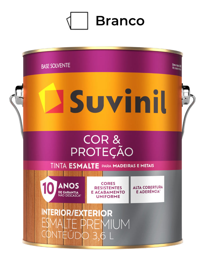 Tinta Esmalte Sintetico Brilhante Branco 3.6lts Suvinil - Thony Ferragem