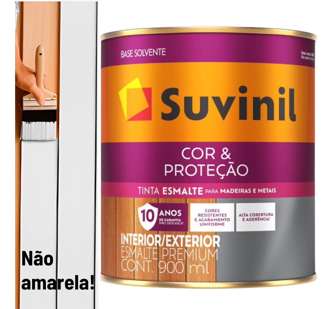 Tinta Esmalte Sintetico Fosco Branco 0.90l Suvinil - Thony Ferragem