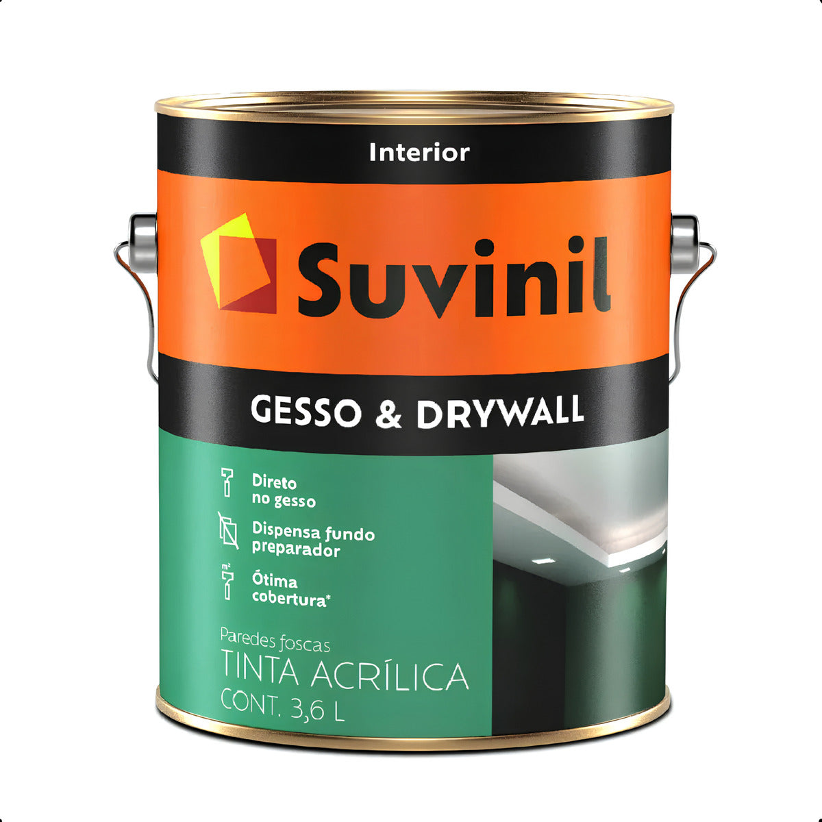 Tinta P/ Gesso Branco 3.6lts Suvinil - Thony Ferragem