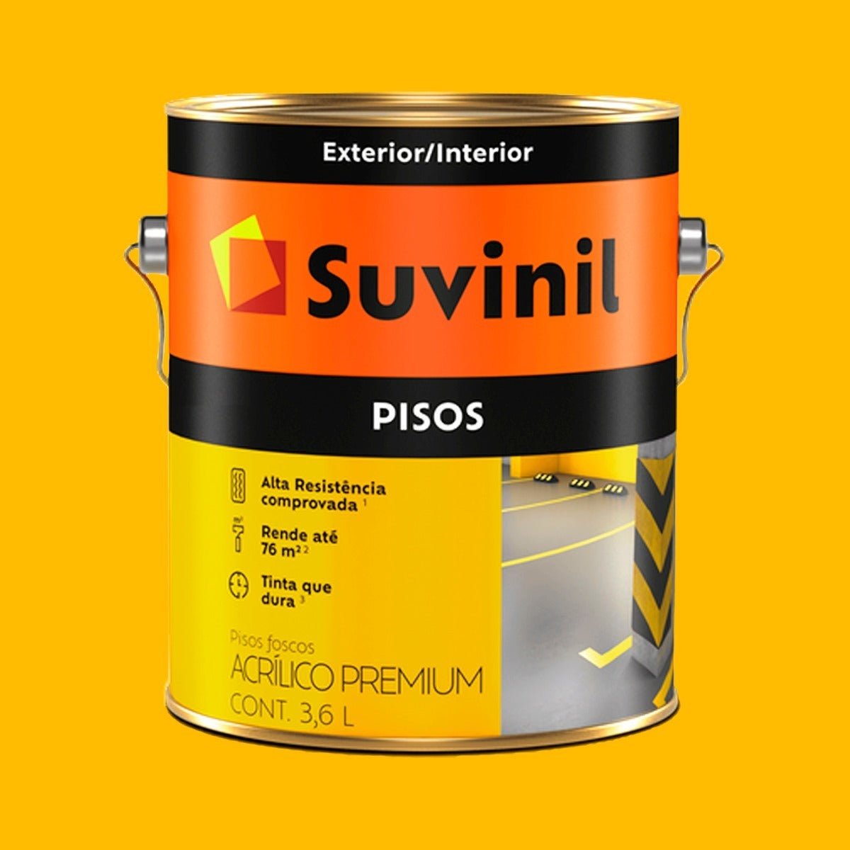 Tinta Piso Amarelo 3.6lts Suvinil - Thony Ferragem