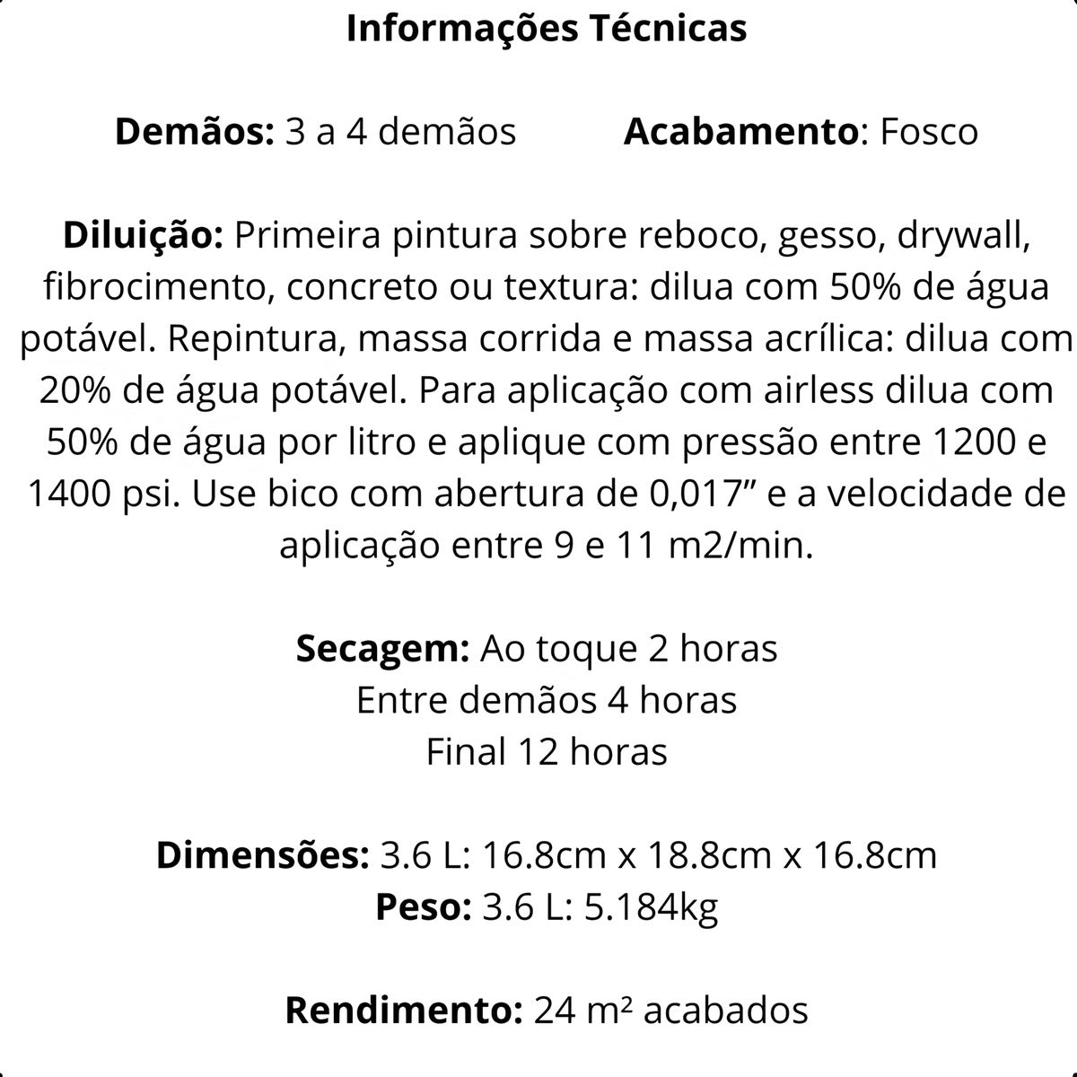 Tinta P/ Gesso Branco 3.6lts Suvinil - Thony Ferragem