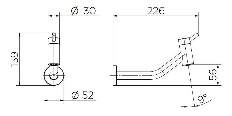 Torneira Lavatório Parede Nova Loggica Docol - Thony Ferragem