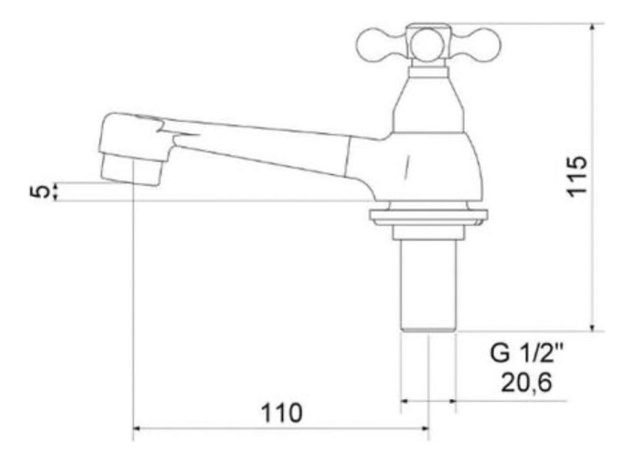 Torneira De Balcão Lavatório 1194 C21 Meber - Thony Ferragem