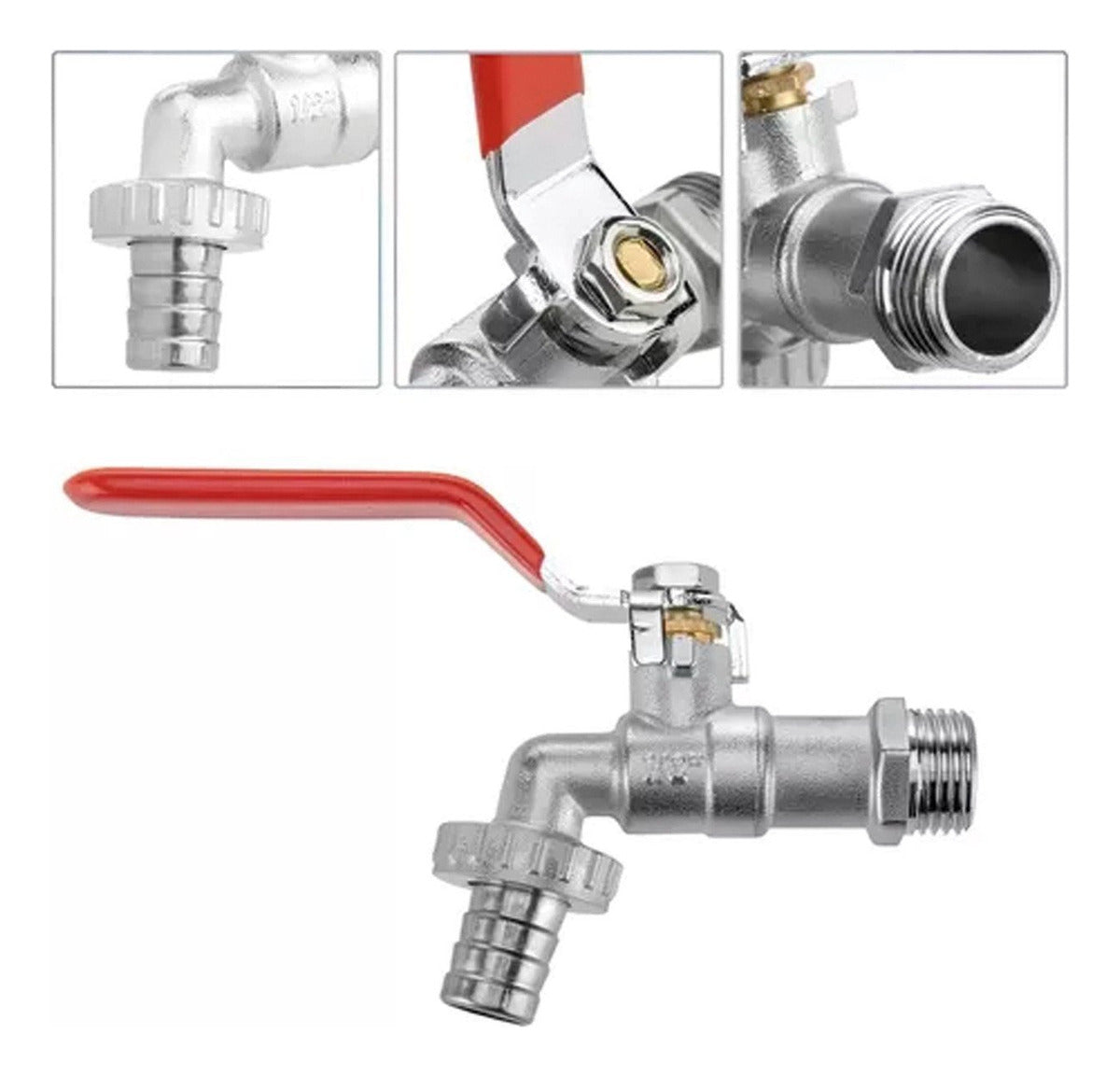 Torneira De Parede Jardim Esfera Rainha Metais - Thony Ferragem