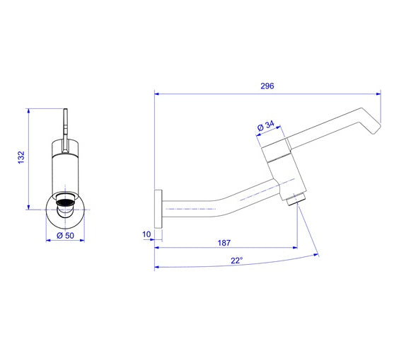 Torneira De Parede Lavatório Clinica Link Cromado Deca - Thony Ferragem